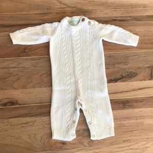 Cloud Island White Sweater One Piece Onsie